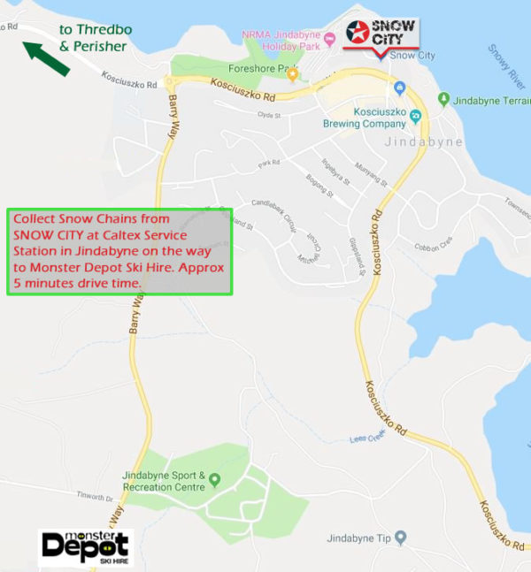 SNOW CHAIN HIRE MONSTER SKI HIRE