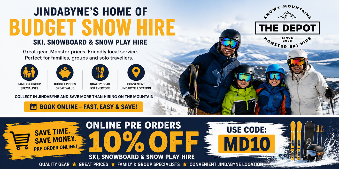 Lets go into Monster Depot Ski Hire Jindabyne